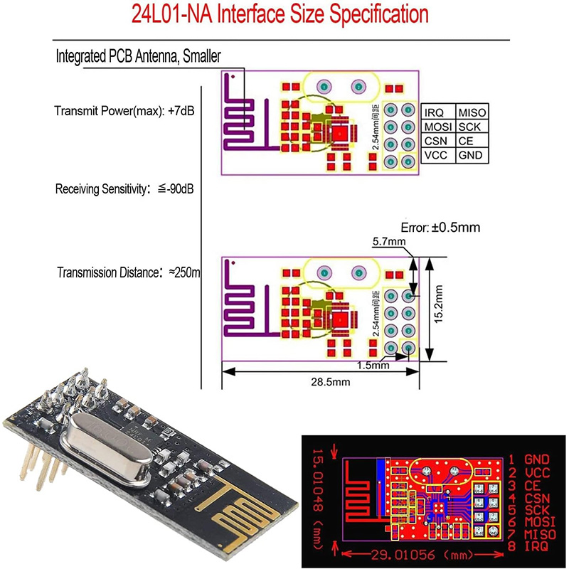 NRF24L01+ 2.4G wireless data t - Nrf24L01 Module Wireless 评论和价格