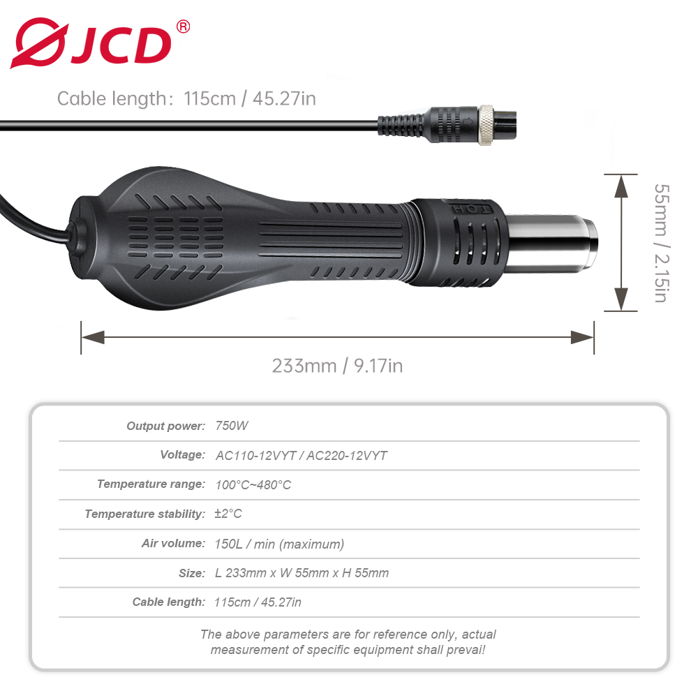 JCD 8-Hole Hot Air Gun Handle  - Hot Air Rework Station 评论和价格