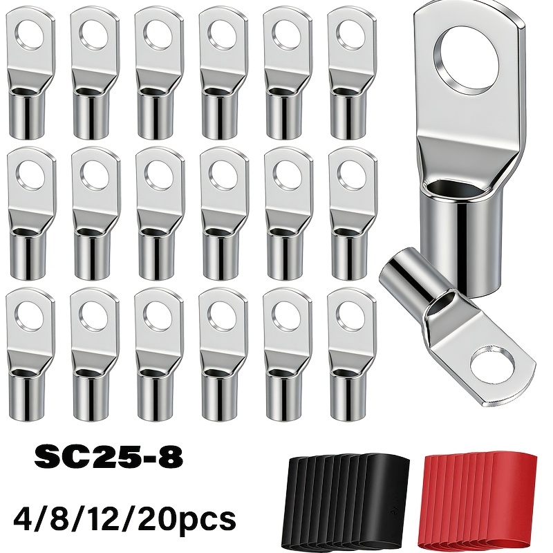 4/8/12/20PCS 6AWG-SC25-8 Tinne - Heat Shrink Tubing 评论和价格