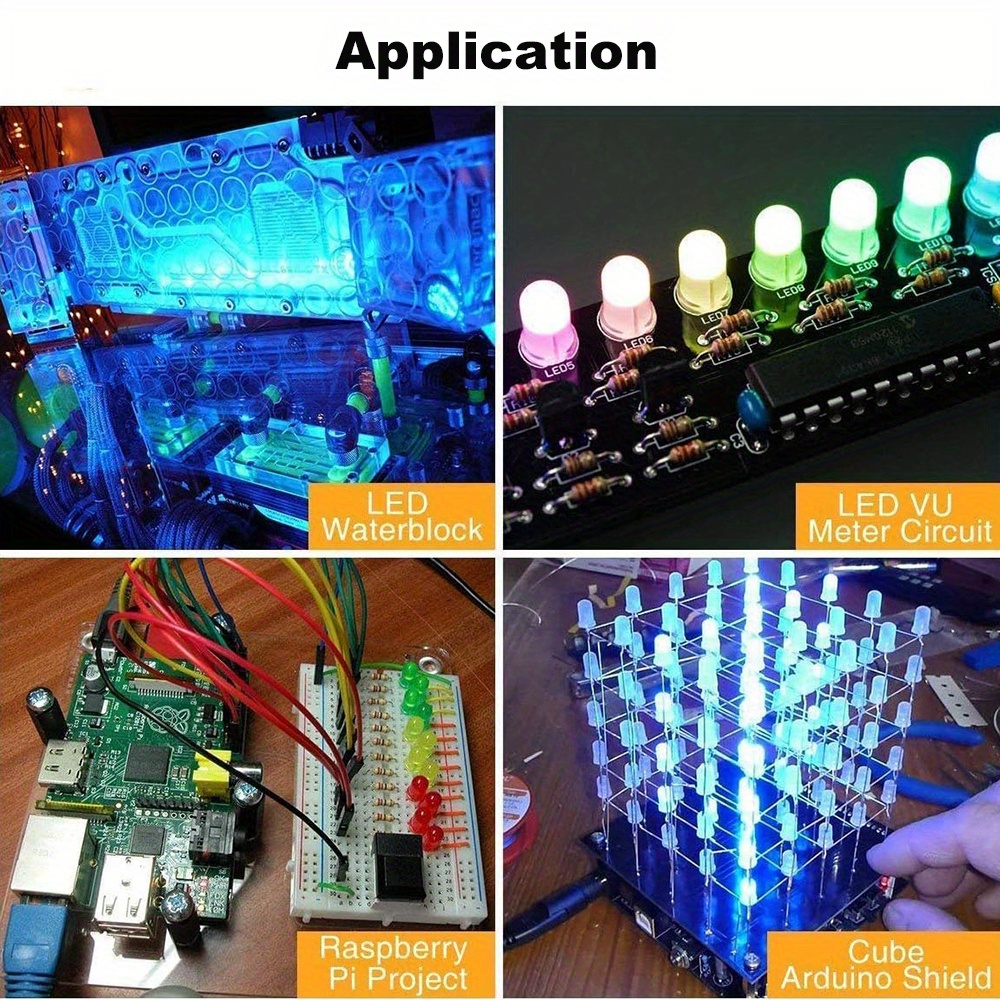 100/200PCS 3mm 5mm Multicolor  - R/Diy Electronics 评论和价格