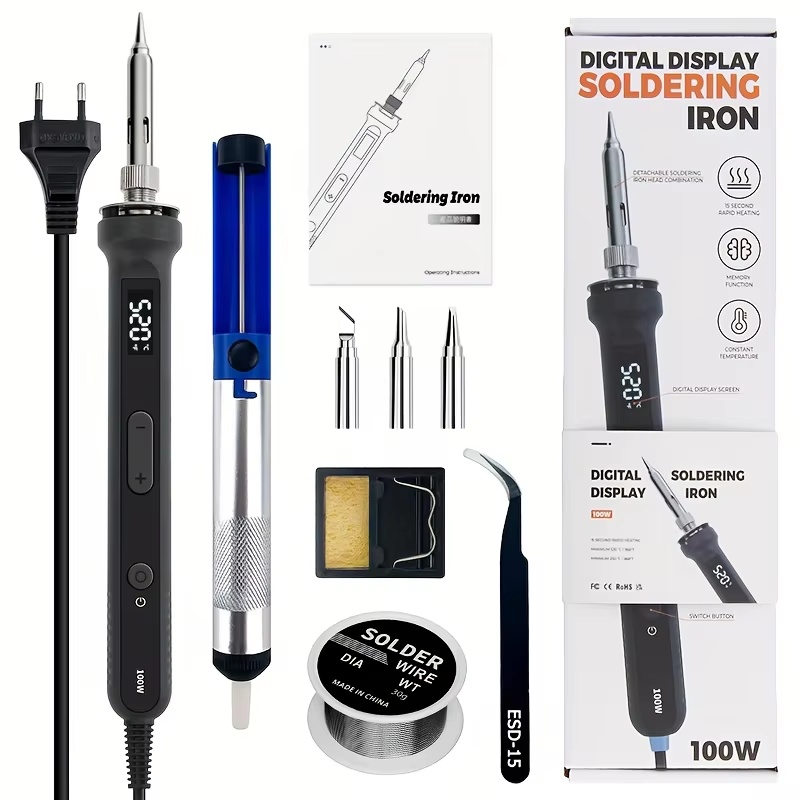 100W Digital Soldering Iron Ki - Diy Electronics For Home 评论和价格