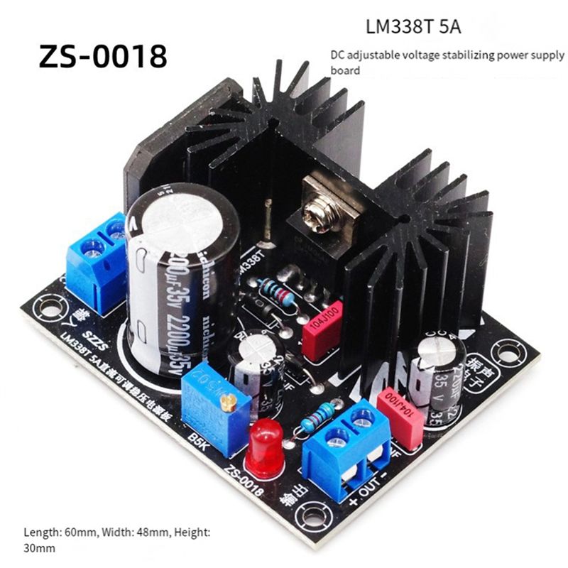 LM338 5A Output Adjustable Lin - Diy Electronics Filament 评论和价格