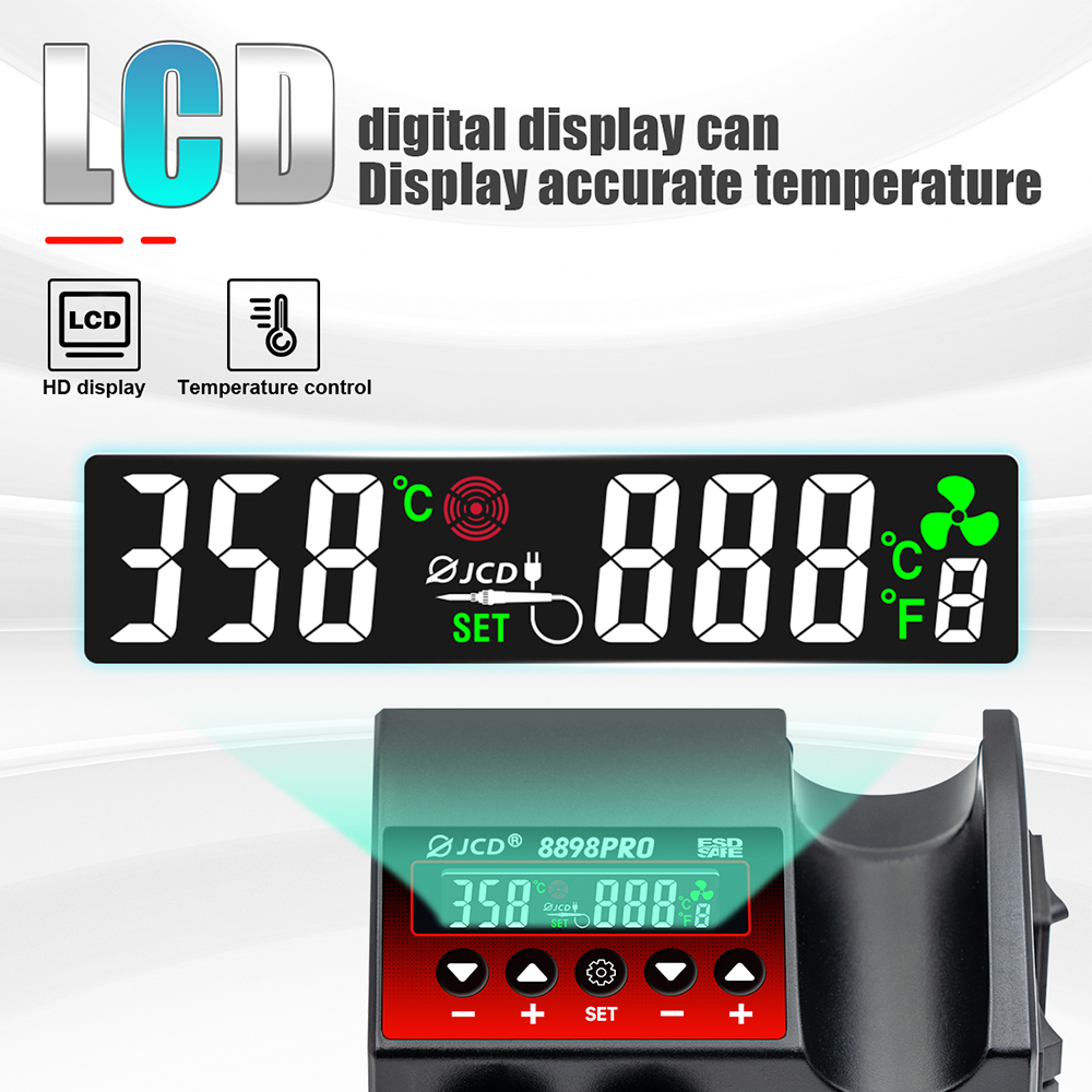 JCD 8898Pro Soldering Station  - Hot Air Rework Station 评论和价格