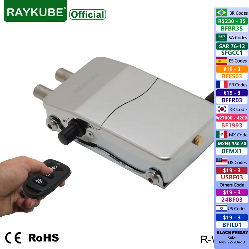RAYKUBE Electronic Door Lock K - R/Diy Electronics 评论和价格