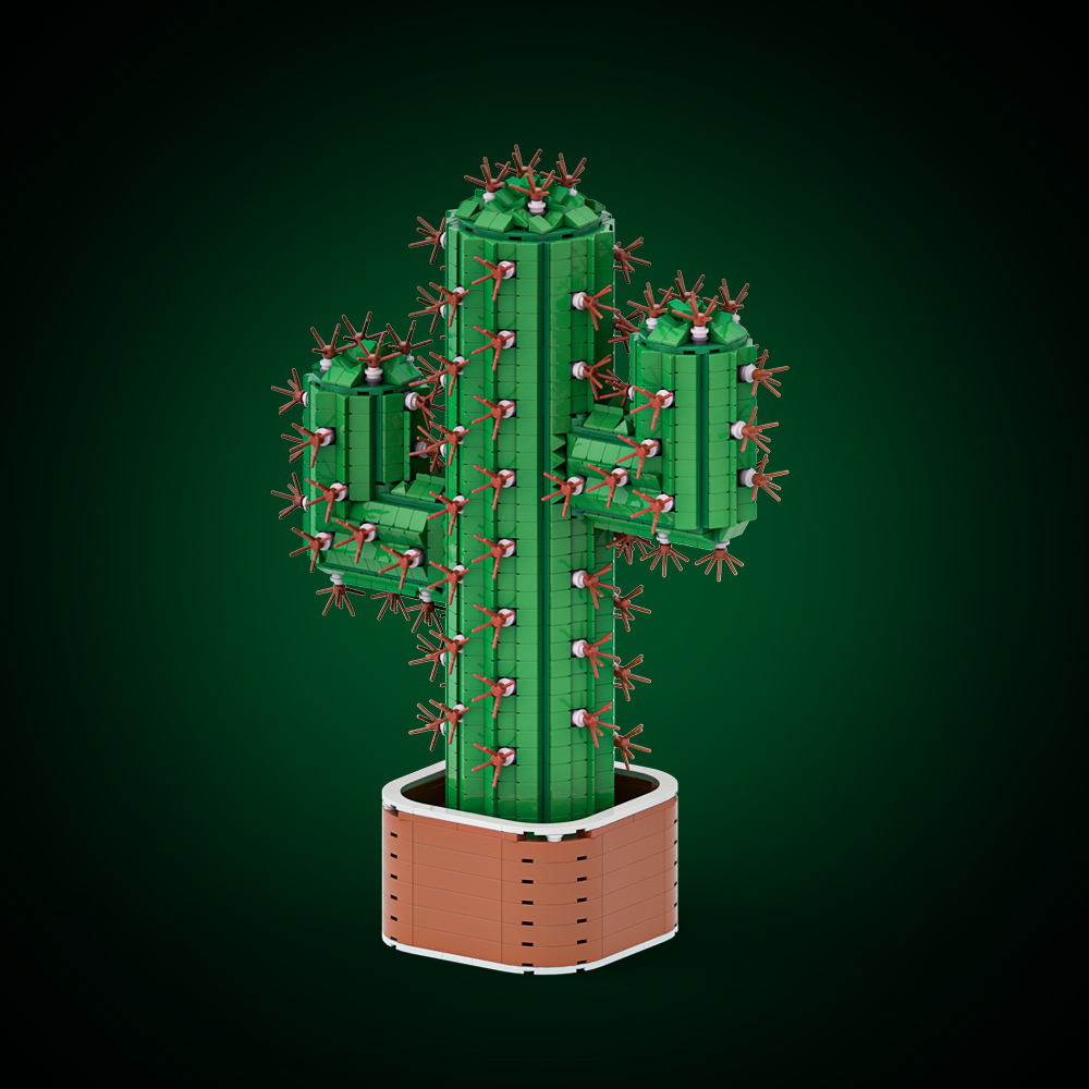 Gobricks  MOC The Giant Cactus - Diy Electronics Gifts 评论和价格
